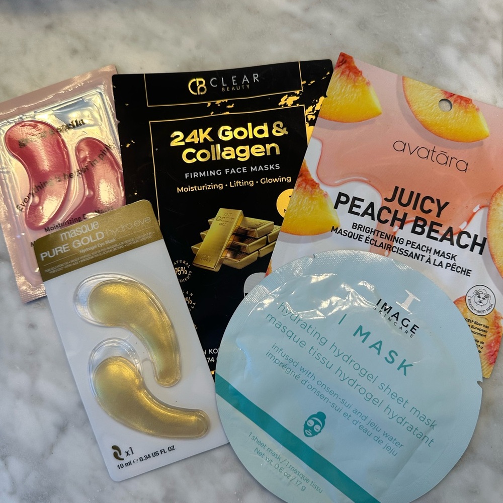 Variety of Face and Eye masks